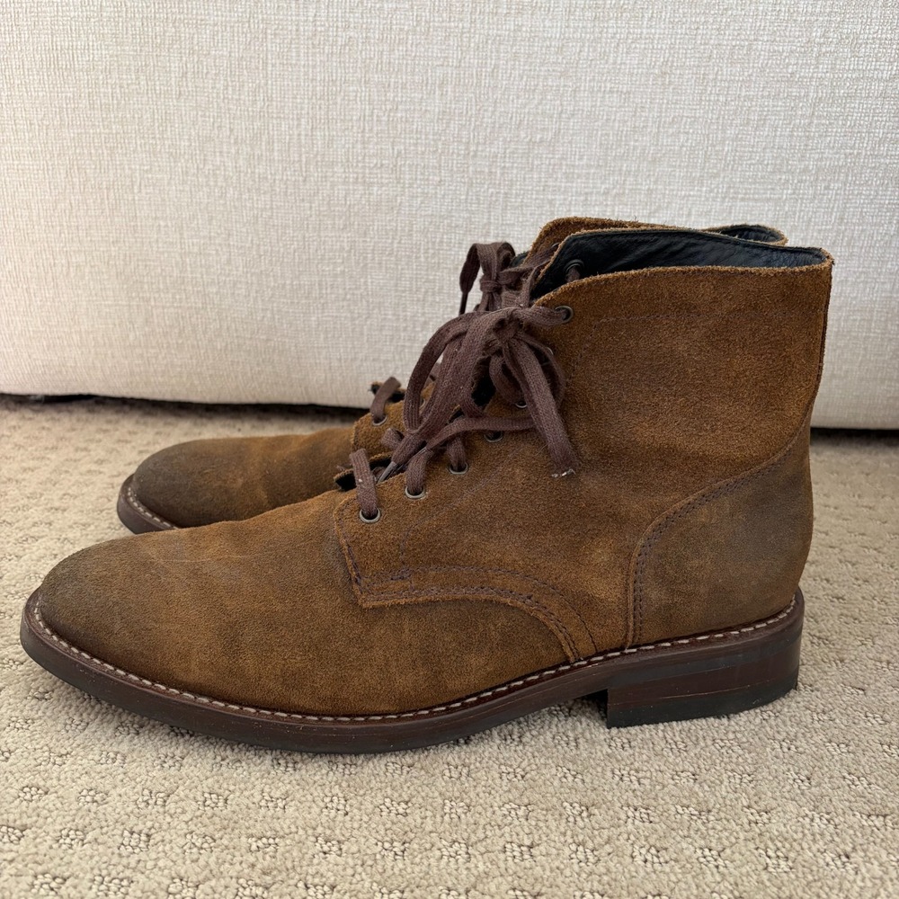 Thursday Boot Company Brown Suede Lace-Up Boots Mocha